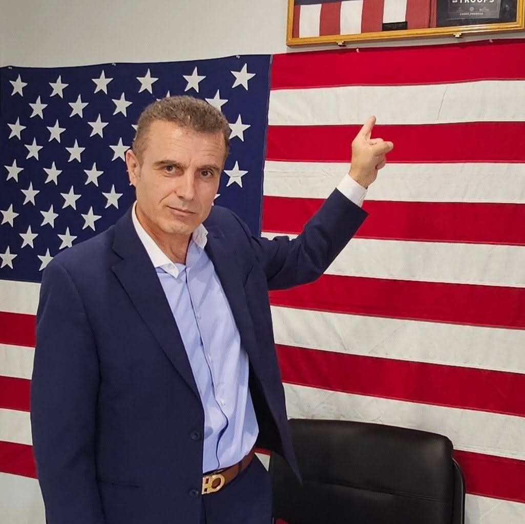 Photo: AACA President FATMIR BARDHOCI in the office of Representative Ken Calvert, 25 June 2026.